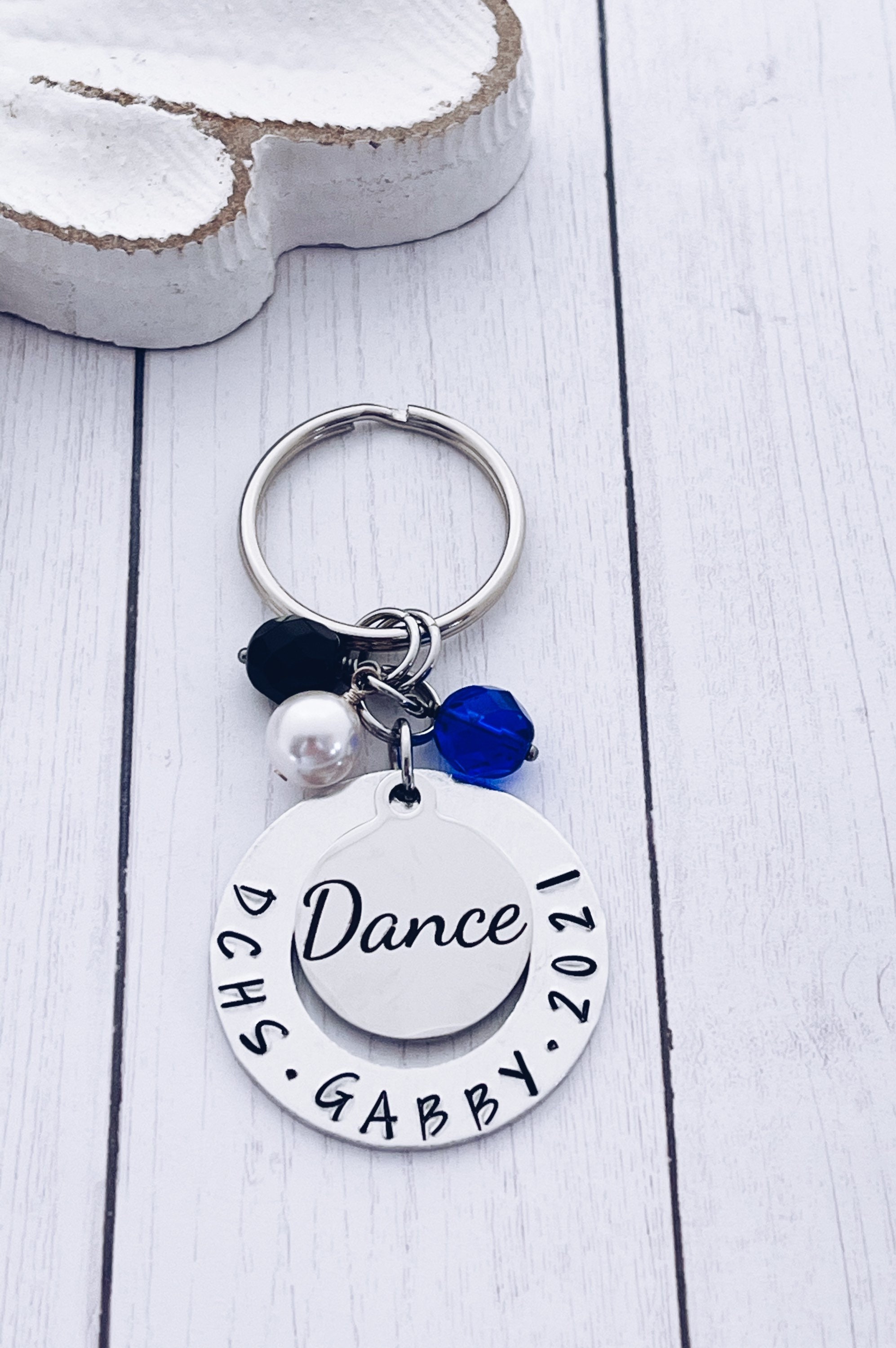 Dance Team Gifts Personalized Dancer Keychain Bag Tag Key Etsy