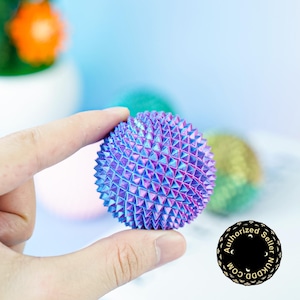 Spiky Stress Ball Fidget Toy, Textured Sensory Ball, 3D Printed Handheld Fidget, Desk Toy for Hands, Small Pocket Fidget
stress ball
spiky ball
fidget toy
desk toy
3d printed toy
Sensory Ball
Pocket Fidget
birthday gifts
gifts for him
focus toy
stress relief
satisfying fidget
oddly satisfying