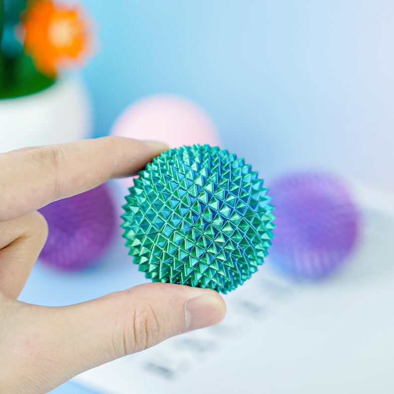 Spiky Stress Ball Fidget Toy, Textured Sensory Ball, 3D Printed Handheld Fidget, Desk Toy for Hands, Small Pocket Fidget
stress bal
spiky ball
fidget toy
desk toy
3d printed toy
Sensory Ball
Pocket Fidget
birthday gifts
gifts for him
focus toy
stress relief
satisfying fidget
oddly satisfying