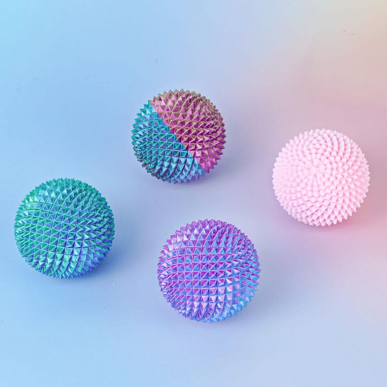Spiky Stress Ball Fidget Toy, Textured Sensory Ball, 3D Printed Handheld Fidget, Desk Toy for Hands, Small Pocket Fidget
stress bal
spiky ball
fidget toy
desk toy
3d printed toy
Sensory Ball
Pocket Fidget
birthday gifts
gifts for him
focus toy
stress relief
satisfying fidget
oddly satisfying