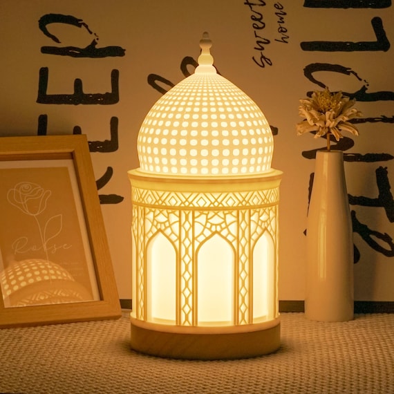 Islamic Dome Lamp – Arabic Style Night Light for Home Decor Easter Gift