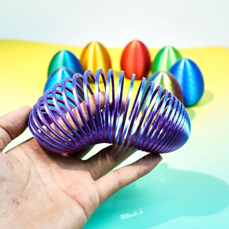 Easter Spring Eggs Fidget Toy Set of 2, 3D Printed Desk Fidget, Fun ...