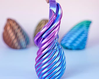 Twisty Egg Fidget Toy, 3D-geprinte stressbal, kinetisch bureauspeelgoed, cool bureauaccessoire, verjaardagscadeau voor hem Kinderen tieners