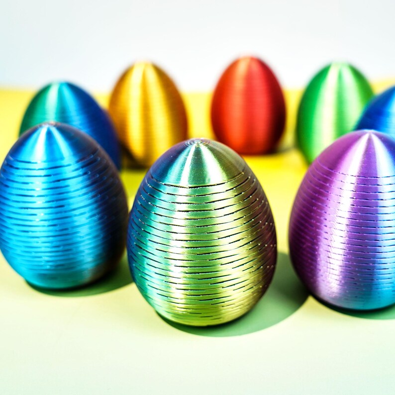 Easter Spring Eggs Fidget Toy Set of 2, 3D Printed Desk Fidget, Fun ...