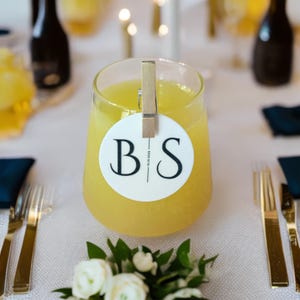 Wedding edible drink toppers, Personalized wedding decor, 4 available sizes and six different designs