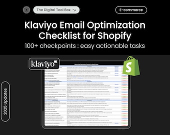 Klaviyo Email Optimization Checklist for Shopify