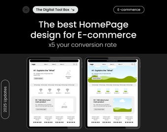 E-commerce Template, High Converting Website