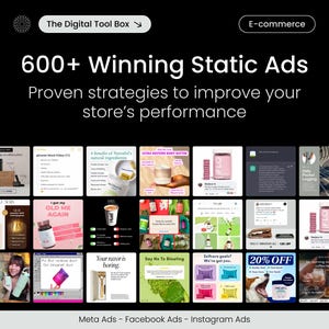 Scroll-stopping Ads Canva Template | Increase Your Conversion Rates | E-commerce Ads | Facebook & Instagram Ads | Ads creatives