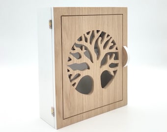 NATURAL TREE key cabinet - white box