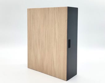 Key box, black + oak