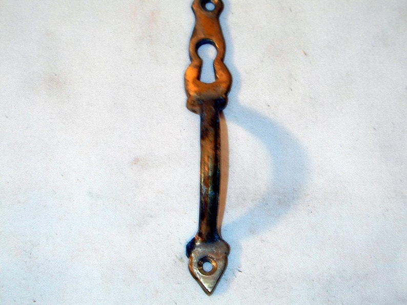 Pair of Brass Door Handles with Keyhole Etsy