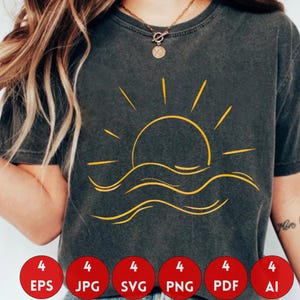 Sun shirt png,Sunrise Scene PNG,Summer Shirt Design,Sun Set Inspired SVG,Sunset With Waves,Ocean Lover Svg,Beach Vibes Svg,Ocean and Sun Svg