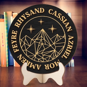 Wooden Signpost Acotar Decor, Acotar Names Book Sign, Acotar Velaris Sign, Acotar Names, Acotar Bookshelf Decor,Bookshelf Decor Sarah J Mass