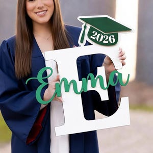 Personalized Graduation Sign Letters, Class of 2026 Graduation Items, Graduation Party Centerpieces, Graduation Table Names
