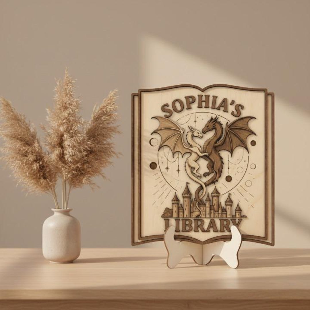 Personalized Dragon Fantasy Sign, Keeps Reality Away, Fourth Wing ...