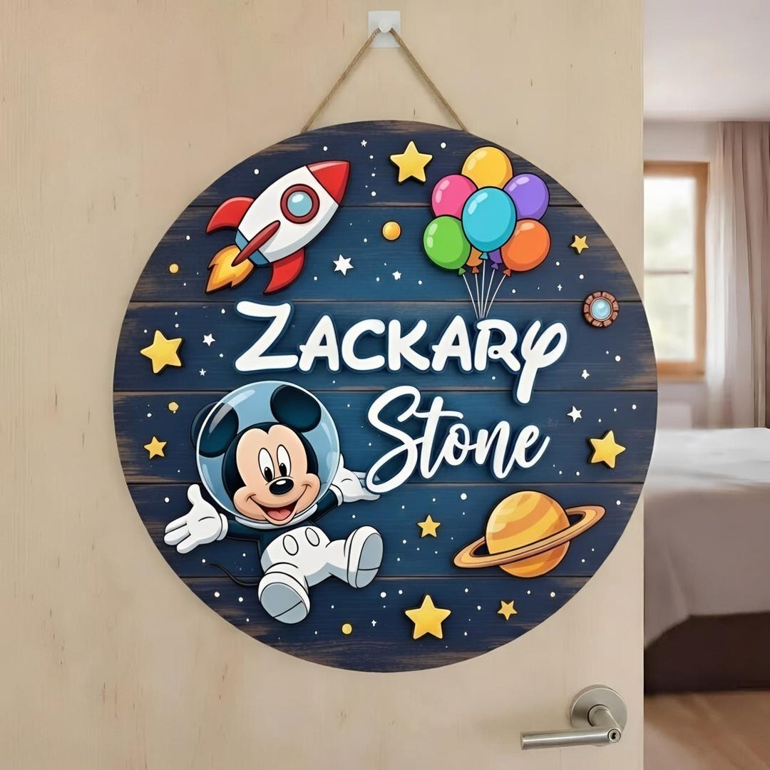 Open Sign Mickey Personalized Mickey Mouse Sign, Mickey Name Sign, Mickey Welcome Sign ...
