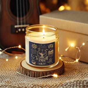 To Whatever End Candle, Acotar Bookish Candle, Kings Flame The Thirteen Candle, Book Themed Candles, Fantasy Book Candle, Throne of Glass
