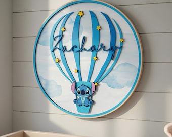 Personalized Stitch Nursery, Stitch Sign, Stitch Name Signs, Lilo Stitch Nursery, Lilo and Stitch Name Sign, Disney Name Sign, Kid Room Sign