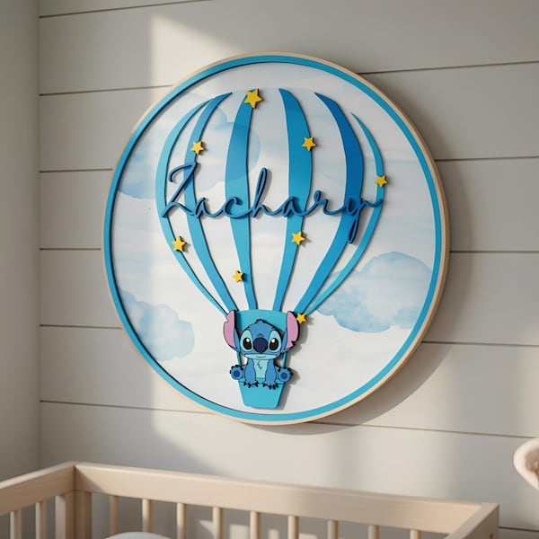 Personalized Stitch Nursery, Stitch Sign, Stitch Name Signs, Lilo Stitch Nursery, Lilo and Stitch Name Sign, Disney Name Sign, Kid Room Sign