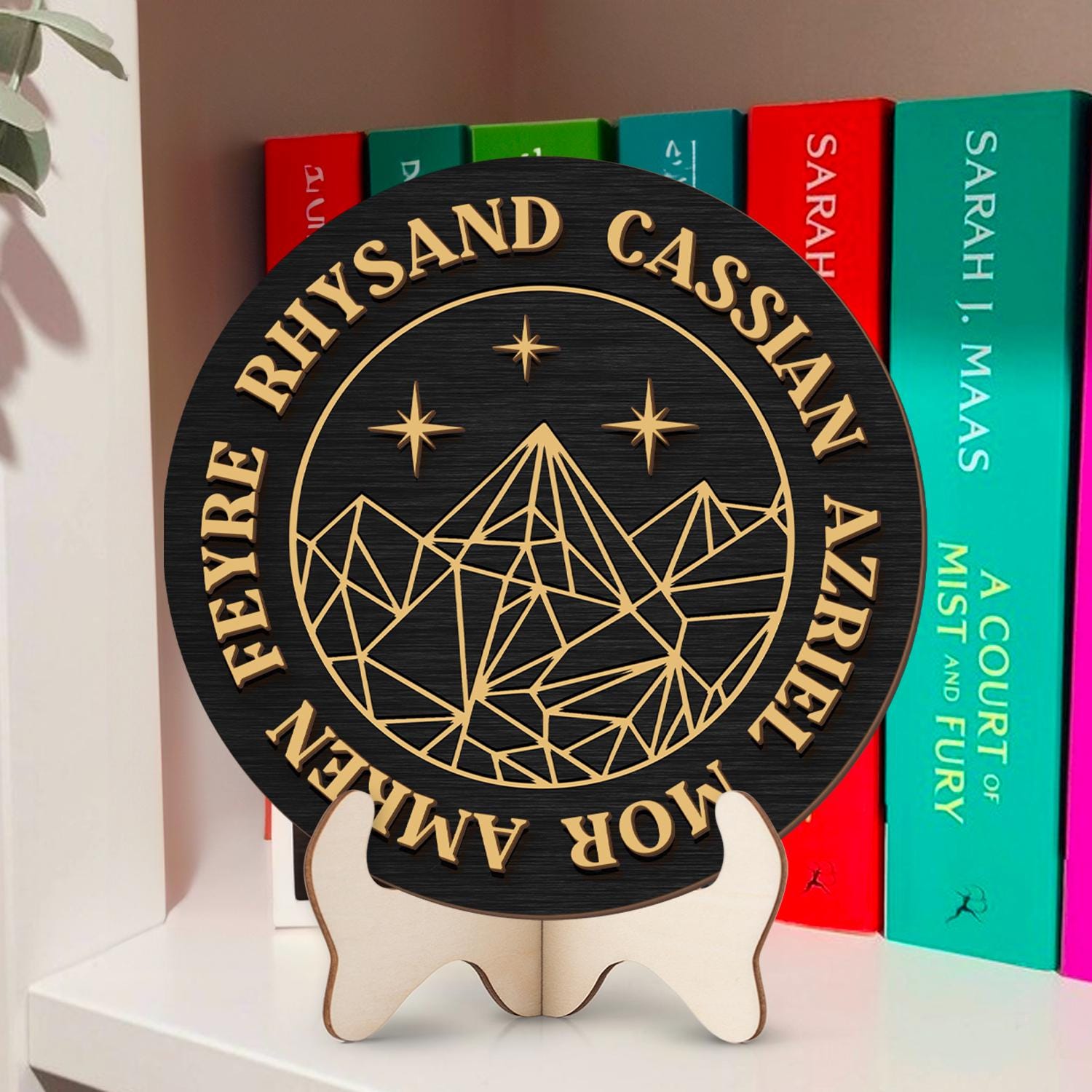 Wooden Signpost Acotar Decor, Acotar Names Book Sign, Acotar Velaris ...