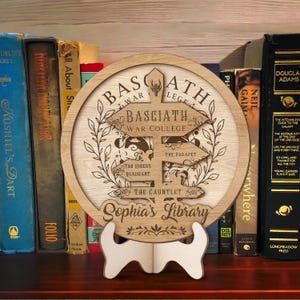 Custom Fourth Wing Bookshelf Decor, Book Club Gift, Book Lover, Fourth Wing Sign Decor, Bookish Gift, Fantasy Book, Fourth Wing Fan Gift