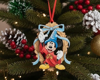 Retro Sorcerer Mickey Fantasia Ornament Disney Magic Keepsake