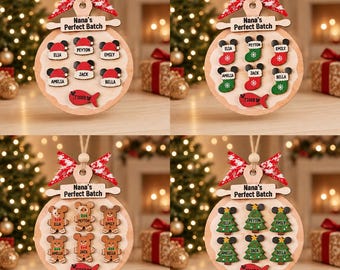 Personalized Gingerbread Christmas Ornament 2026, Cookie Ornament, Custom Cookie Family Ornament, Holiday Keepsake, Christmas Tree Decor
