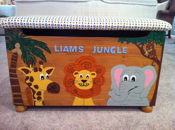 jungle theme toy box