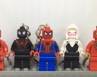 Spider-Man minifigure keychain - Etsy 日本
