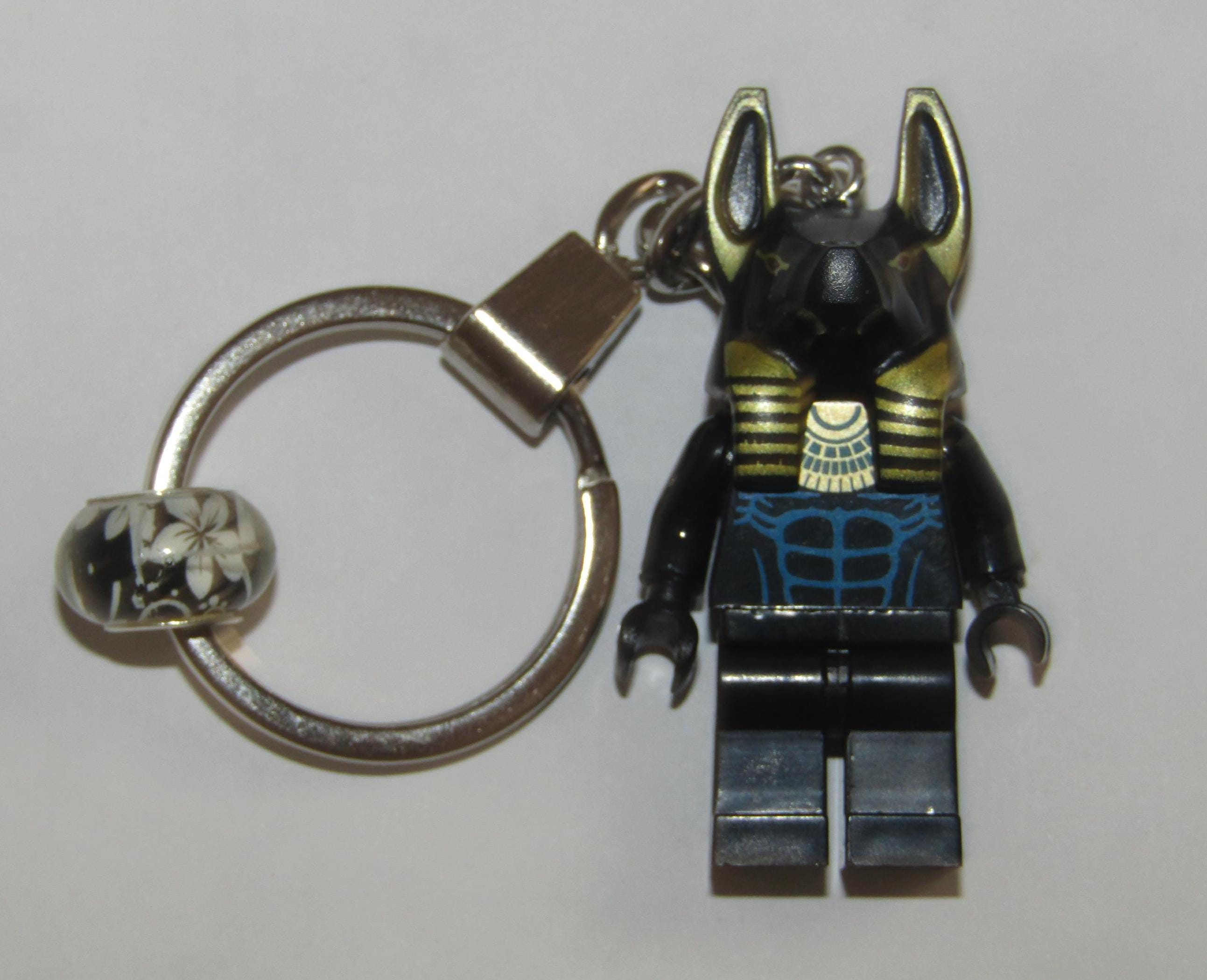 Egyptian God Anubis / Pharaoh Keychain handmade custom & Present Box -- with or without box