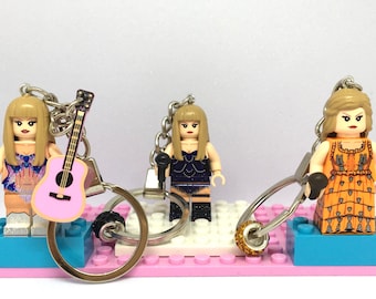 Taylor Pop Singer Musician Keychain & Present Box - custom handmade 3D keyring - gift