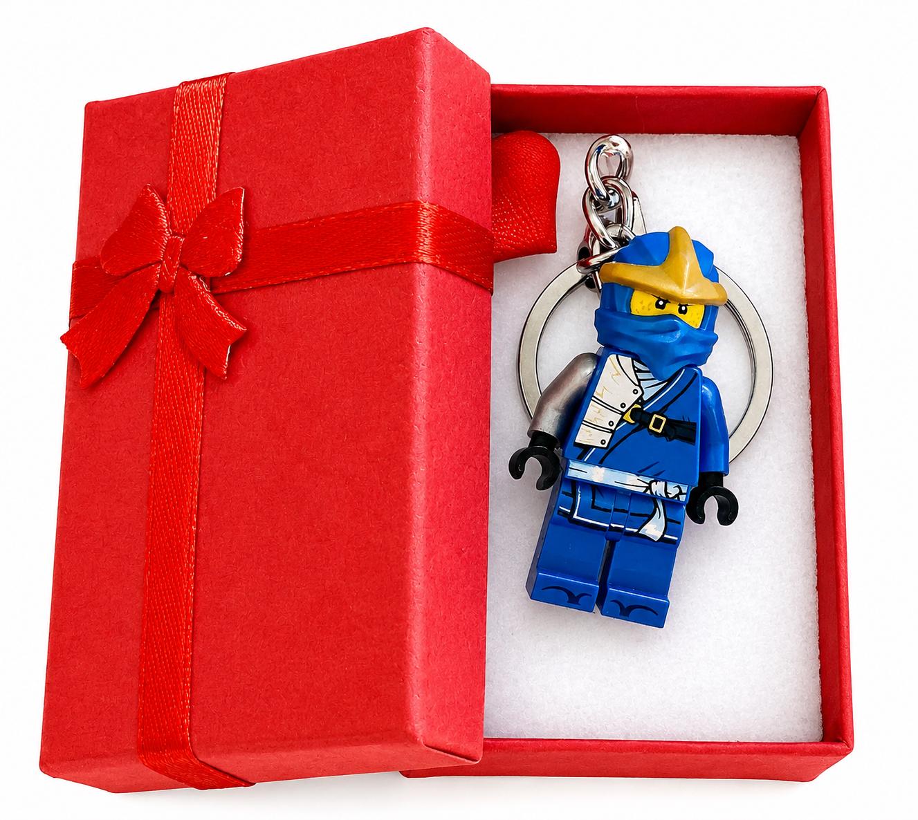 Custom Jay Keychain Made With a Genuine Modified LEGO Minifigure