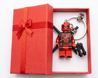 Deadpool Keychain & Present Box - handmade custom - Choose your model valentine day