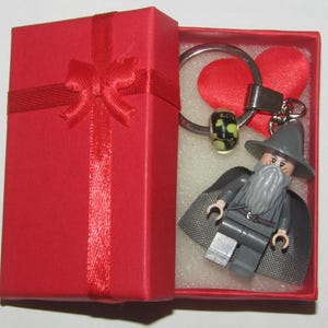 Gandalf / Dumbledore Zauberer Schlüsselanhänger & Geschenkbox - 33