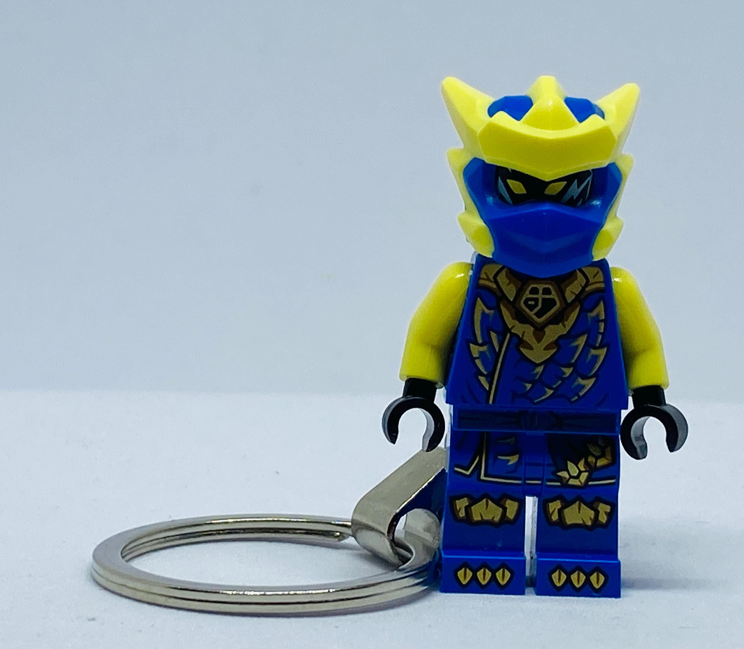Lego Jay Ninja Keychain & Present Box - Custom Handmade Valentine