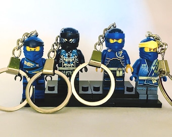 Brelok Lego Jay Ninja i pudełko prezentowe - wykonane na zamówienie ręcznie