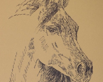 Arabian Horse Lithograph – Word Art Portrait, Personalized Gift