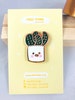 Cute Cactus in a Pot Hard Enamel Pin - Kawaii Enamel Pin - Cute Brooch - Cactus - Plant Pot - Happy - Happy Cactus 