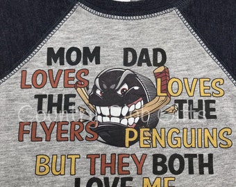 House Divided | Hockey | Flyers t shirt | baseball shirt | hockey bodysuit | baby gift hockey | sports rivals | team | Penguins