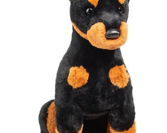 Personalized Doberman| stuffed animal  | Stuffed dog with name |  custom puppy | Boy or girl gift | Doberman| Kids plush | Doberman Pinscher