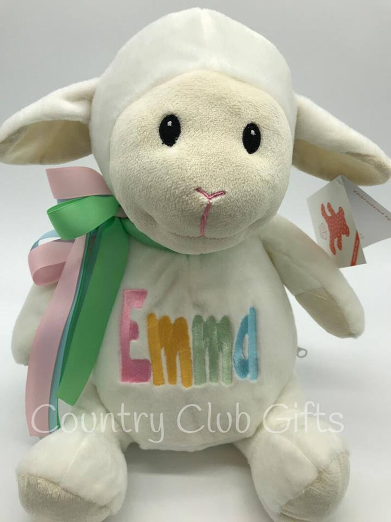 Personalized stuffed animalLambbaby giftnew baby giftbirth Etsy