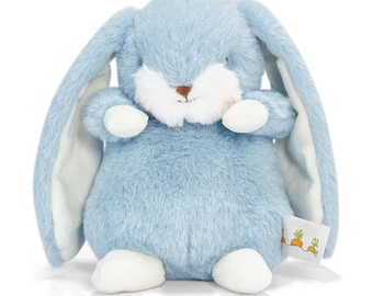 Personalized  bunny | stuffed bunny | stuffed animal | Easter Basket | baby boy gift | baby girl gift | baby shower gift | Tiny nibble BLUE