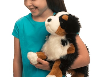 Personalized Bernese mountain dog | kids dogs | puppy stuffed animal  | Stuffed dog with name | berner | custom puppy | Boy or girl gift