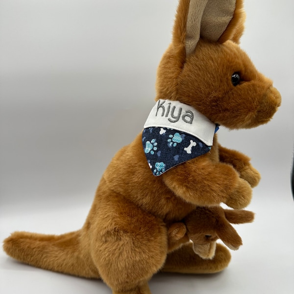 Personalized Kangaroo | kids Roo| stuffed animal | Stuffed kangaroo with name | custom kangaroo | Boy or girl gift | kangaroo in Bandana