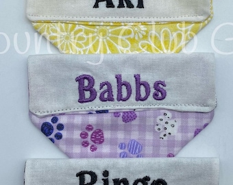 Personalized dog bandana | kids dogs |  | bandana for stuffed animals | stuffed puppy | custom puppy | Boy or girl gift | add on bandana