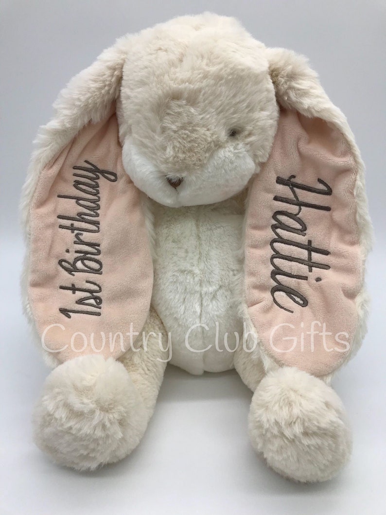 BOTH EARS Personalized bunny baby shower gift stuffed Etsy