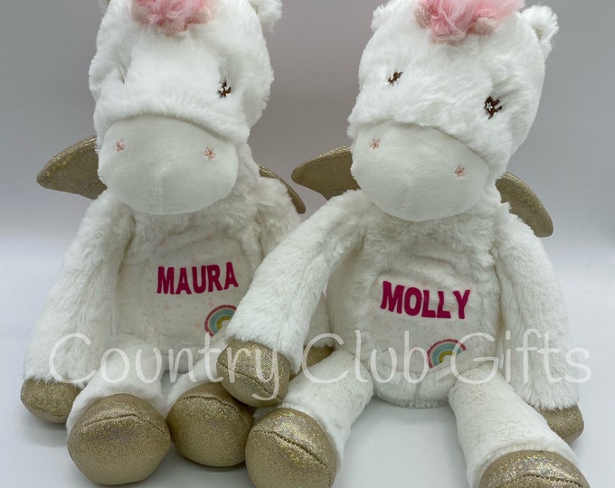 Unicorn stuffed animal | baby shower gift | personalized | baby boy gift | baby girl gift| plush unicorn | Sloth Plumpie | Toddler Gift