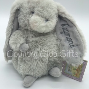 Personalized  bunny | stuffed bunny | stuffed animal | Easter Basket | baby boy gift | baby girl gift | baby shower gift | Tiny nibble