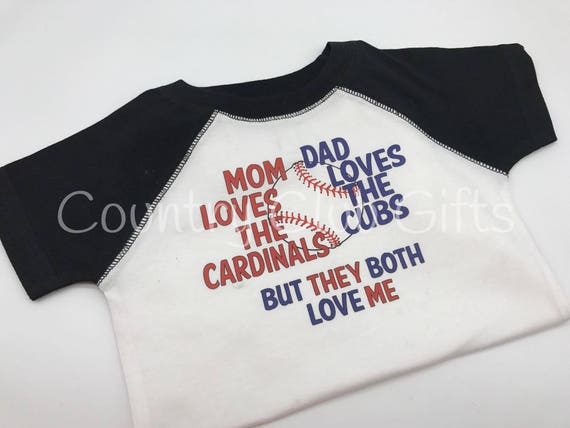 House Divided Cardinals Cubs T Shirt Baseball Shirt. 