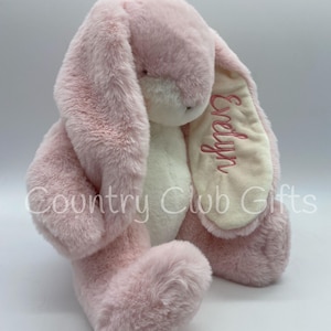 Personalized  bunny | baby shower gift | stuffed animal | Easter Basket | baby boy gift | baby girl gift| Sweet Nibble |Custom Baby Gift